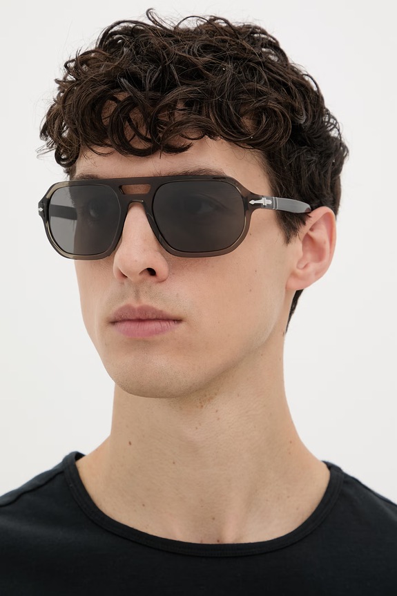 Persol okulary przeciwsłoneczne 0PO3393S szary SS26