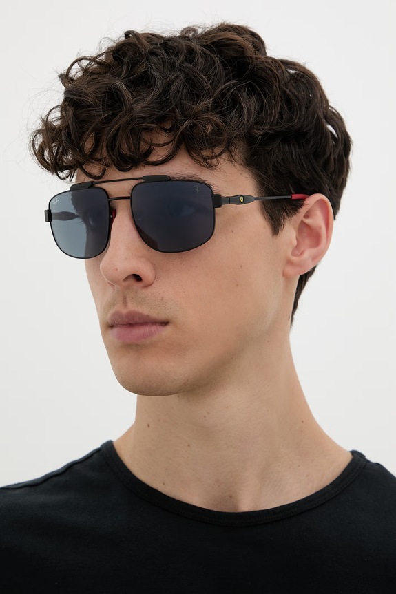 Ray-Ban okulary przeciwsłoneczne SCUDERIA FERRARI COLLECTION 0RB3789M czarny SS26