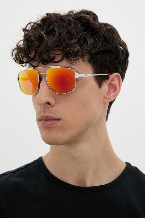 Ray-Ban okulary przeciwsłoneczne SCUDERIA FERRARI COLLECTION 0RB3789M srebrny SS26