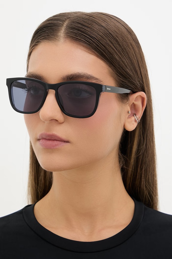 Barbour okulary przeciwsłoneczne BAS.3102 czarny AA00