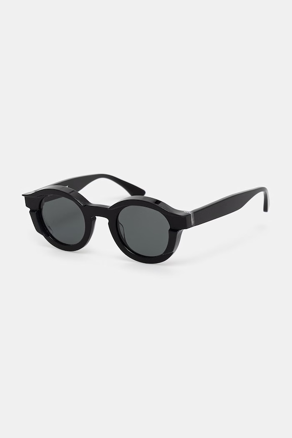 Thierry Lasry SLIPPERY στρογγυλά γυαλιά ηλίου μαύρο SLIP101