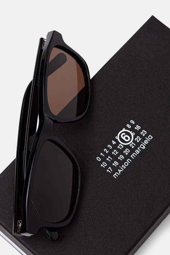 Accesorii MM6 Maison Margiela ochelari de soare LUNETTES 8 REFINED IGDC maro
