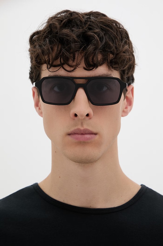 MM6 Maison Margiela LUNETTES 7 NOIR sunčane naočale I7RA crna