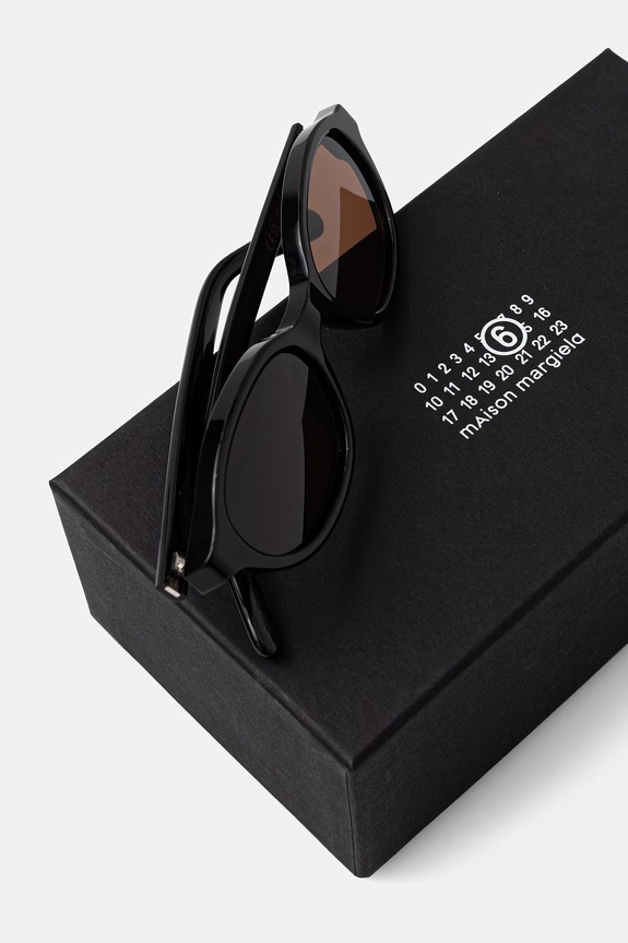 Accesorii MM6 Maison Margiela ochelari de soare LUNETTES 2 REFINED I9BO negru