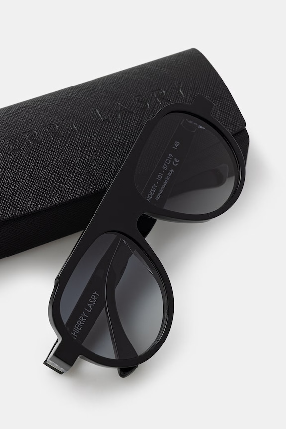 Thierry Lasry CLANDESTY occhiali da sole da pilota nero CLAN101