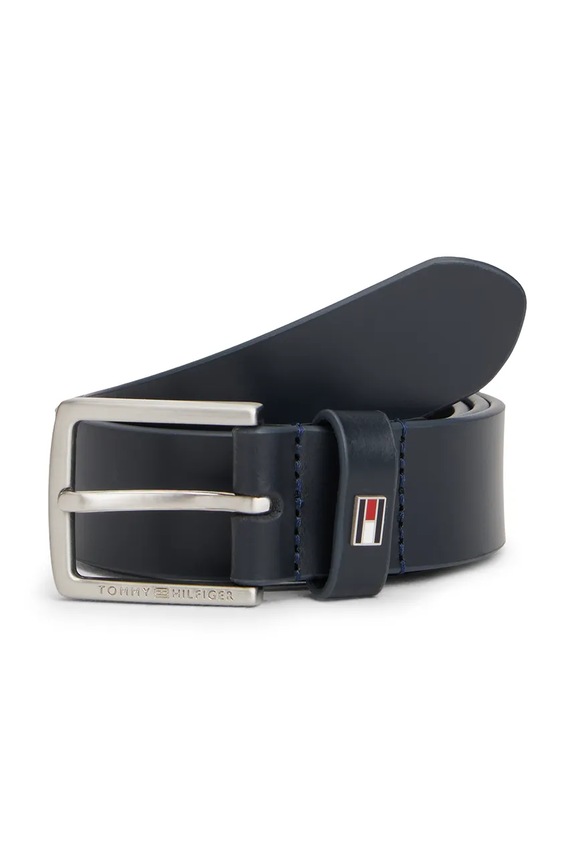 Dětský kožený pásek Tommy Hilfiger námořnická modř KA0KA00002.PPY2