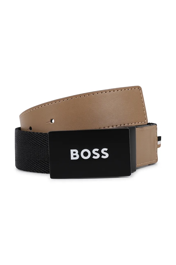 Мальчик Двусторонний детский ремень BOSS J53128.80.90 чёрный