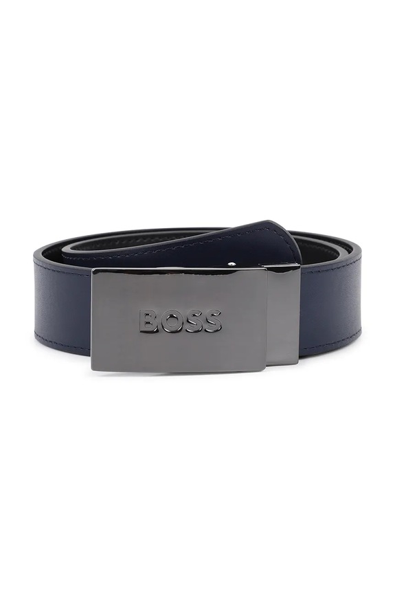 Детский кожаный ремень BOSS J53151.60.75 чёрный SS26