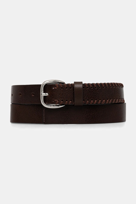 Weekend Max Mara curea de piele ABINGO maro 2615501044600