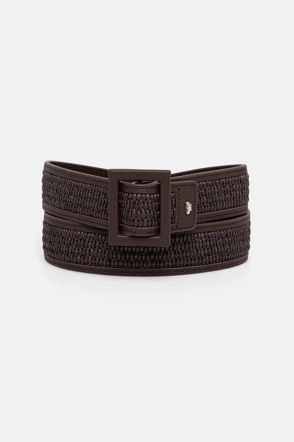 Weekend Max Mara curea pentru femei, cu imitație de piele ABOCCA maro 2615501015600