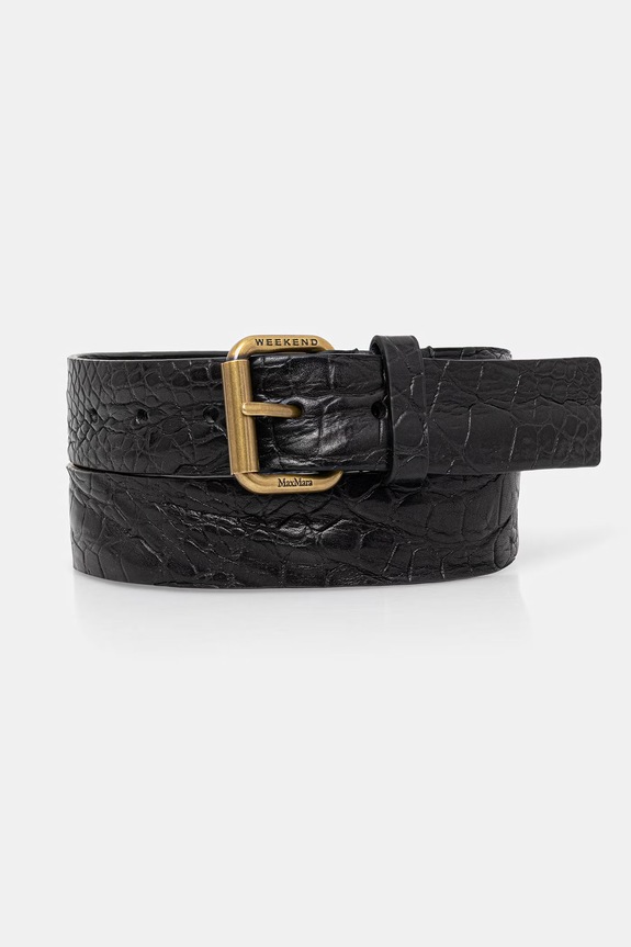 Dámsky kožený opasok Weekend Max Mara AFUNALE čierna 2615501035600