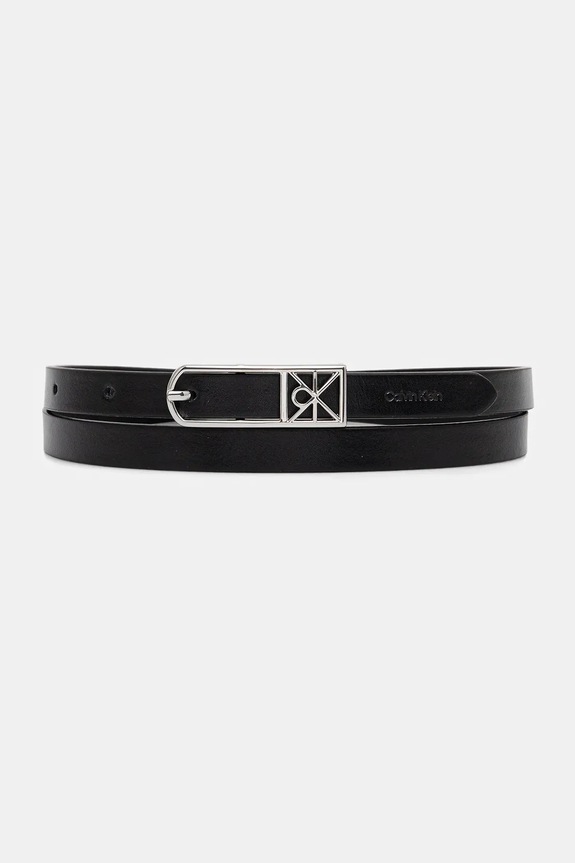 Calvin Klein pasek imitacja skóry licowej czarny LV04F7057G