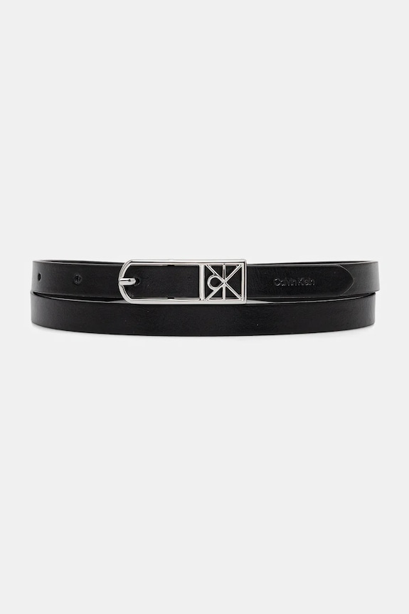 Calvin Klein pasek imitacja skóry licowej czarny LV04F7057G
