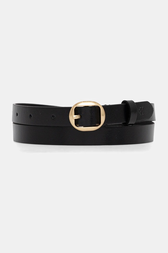 Calvin Klein pasek skórzany czarny LV04F7058G