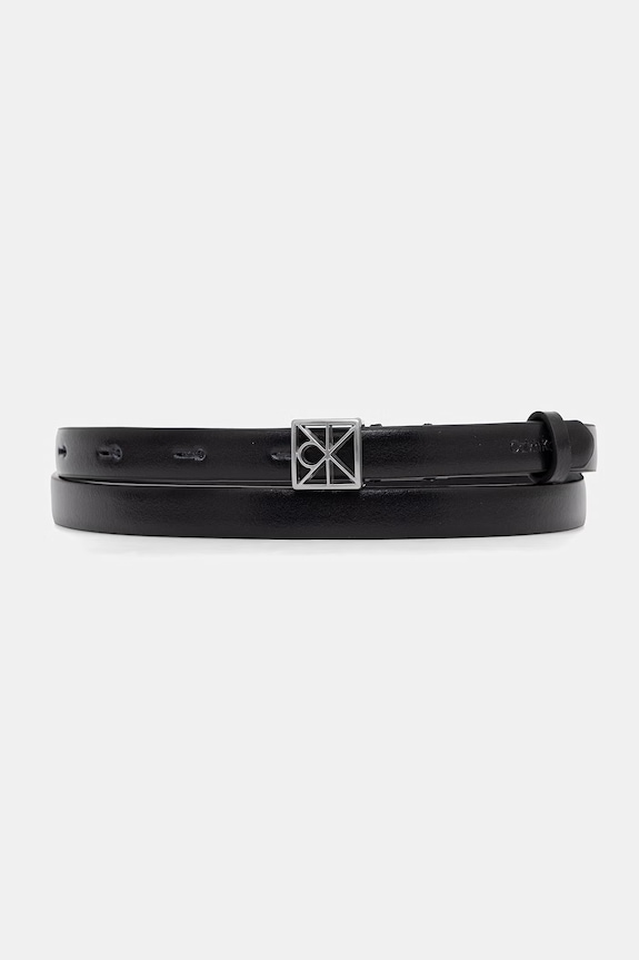 Calvin Klein pasek damski skórzany czarny LV04F7061G