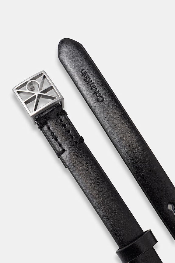 Calvin Klein pasek damski skórzany LV04F7061G czarny SS26