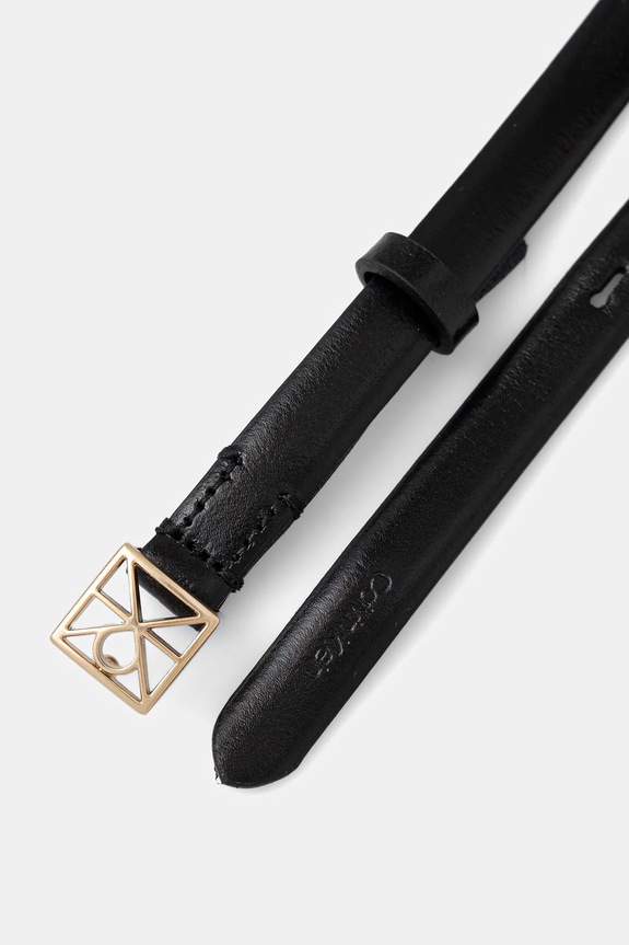 Calvin Klein pasek damski skórzany LV04F7061G czarny SS26