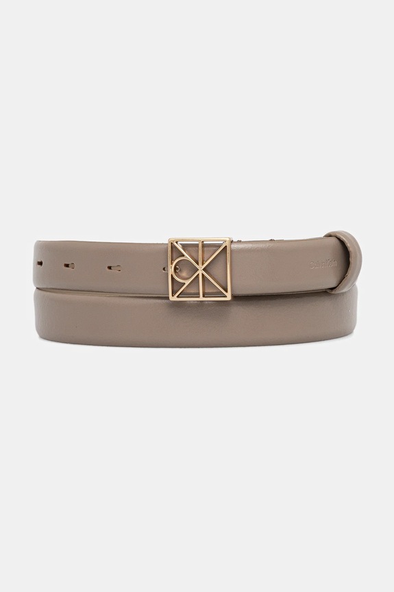 Calvin Klein колан дамски изкуствена кожа бежов LV04F7072G
