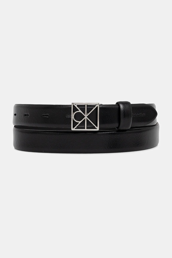 Calvin Klein pasek imitacja skóry licowej czarny LV04F7072G