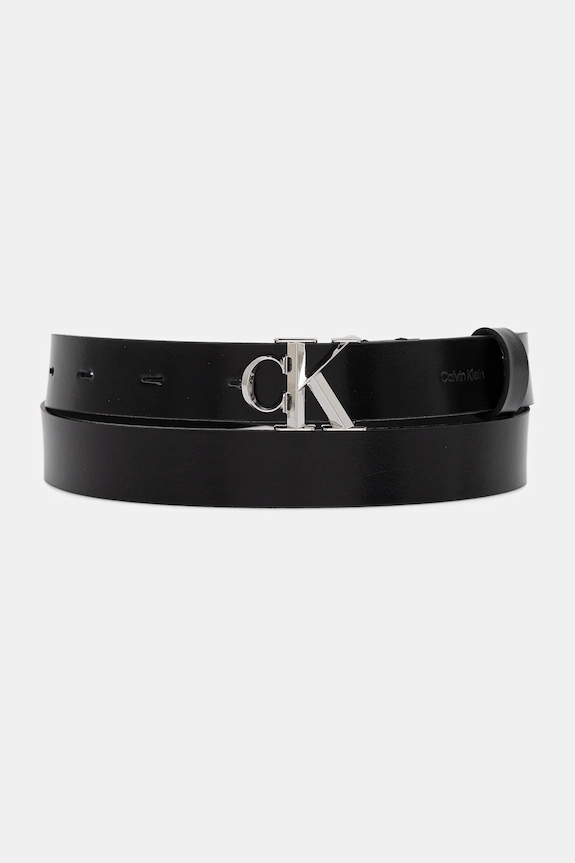 Calvin Klein pasek imitacja skóry licowej czarny LV04F7080G