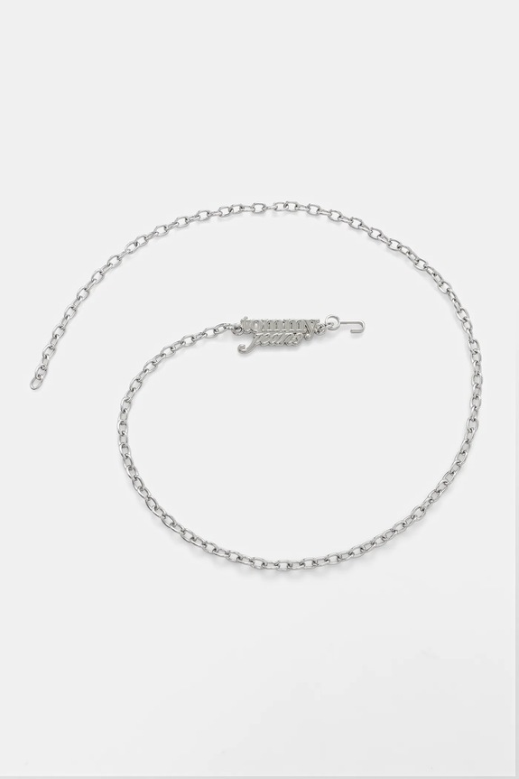 Tommy Jeans curea argintiu AW0AW18264