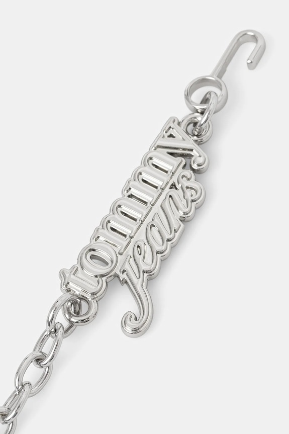 Tommy Jeans curea AW0AW18264 argintiu SS26