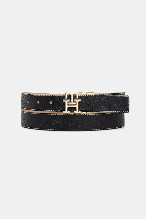 Tommy Hilfiger pasek skórzany dwustronny granatowy AW0AW18256