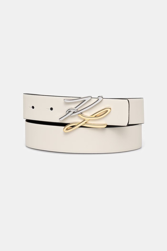 Karl Lagerfeld ремень для женщин кожаный K/AUTOGRAPH B1W33044 чёрный SS26