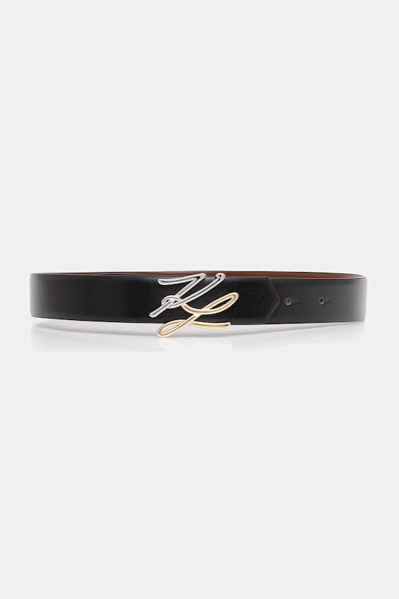 Karl Lagerfeld pasek skórzany dwustronny K/AUTOGRAPH Gift Box czarny B1W33044