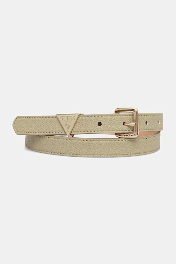 Ζώνη Guess GIULLY απομίμηση λείου δέρματος πράσινο BW9323.P6120