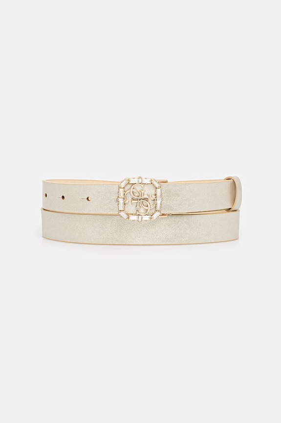 Ζώνη Guess απομίμηση λείου δέρματος χρυσαφί BW9326.P6125