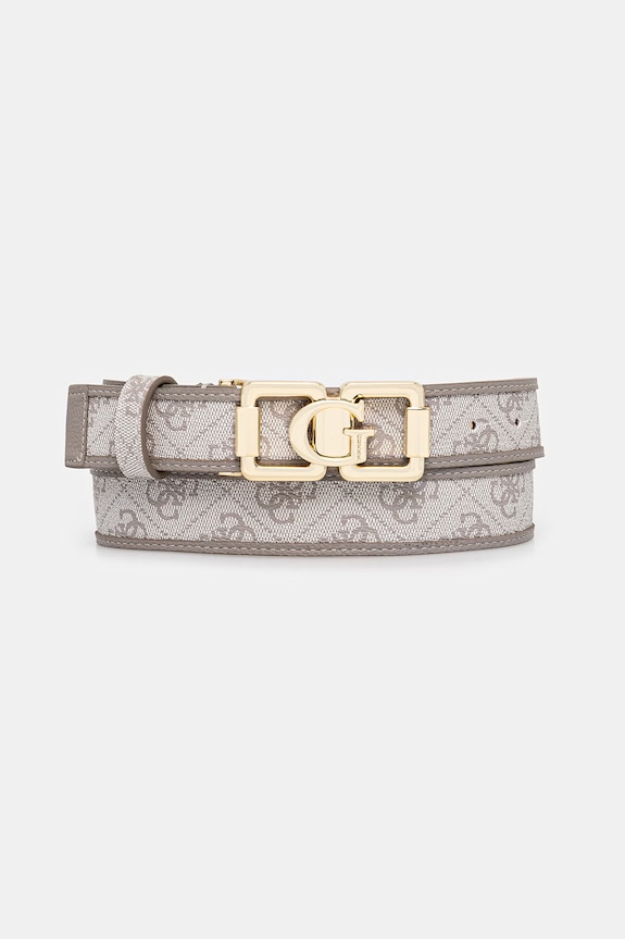 Ζώνη Guess KARNILLA απομίμηση λείου δέρματος μπεζ BW9334.P6130