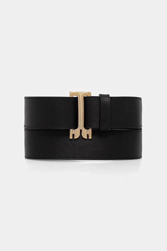 Victoria Beckham pasek skórzany Tuxedo czarny 1126ABL007164A