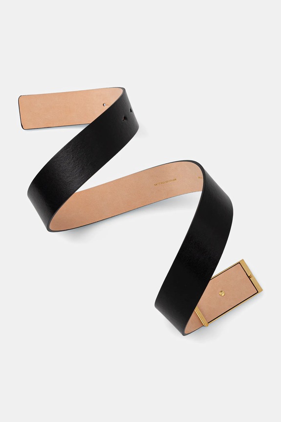 Kožený opasok Victoria Beckham 1424ABL005956A čierna SS26
