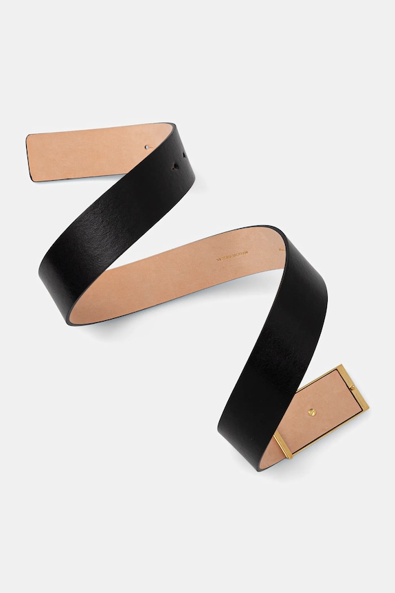 Kožený opasok Victoria Beckham 1424ABL005956A čierna SS26