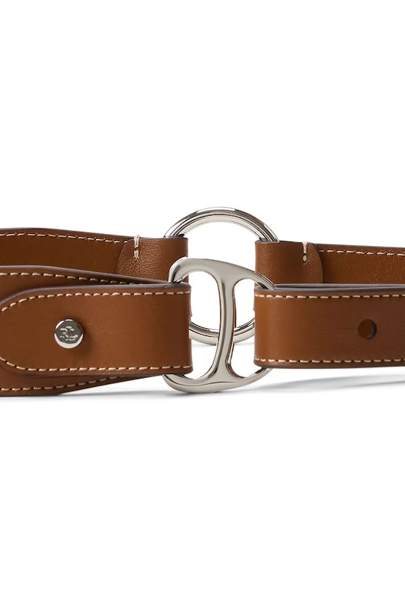 Kožený pásek Lauren Ralph Lauren 412980225 hnědá SS26
