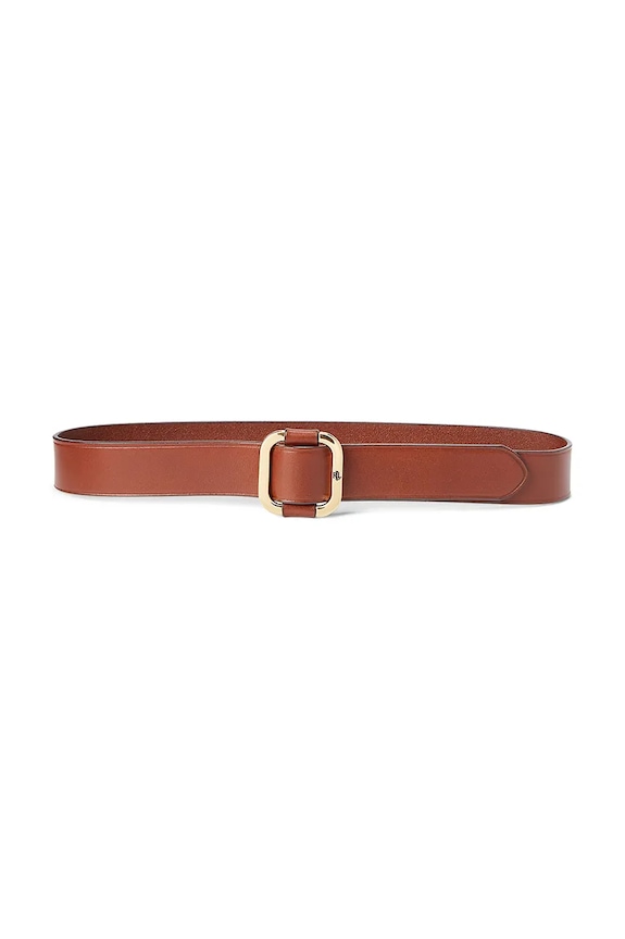 Kožený opasok Lauren Ralph Lauren hnedá 412746393
