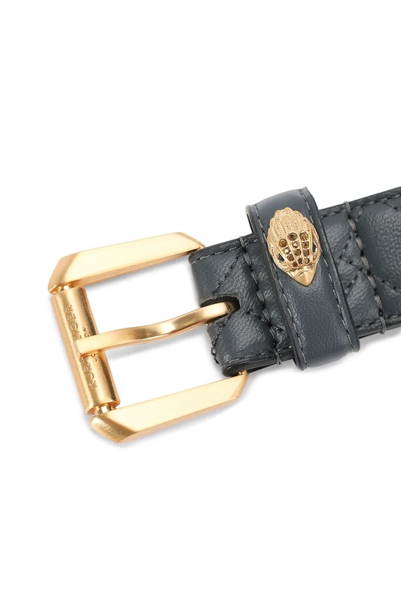 Accesorii Kurt Geiger London curea de piele Kensington 5256121109 gri