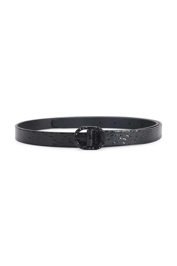 Kurt Geiger London curea de piele Mayfair negru 5257600019