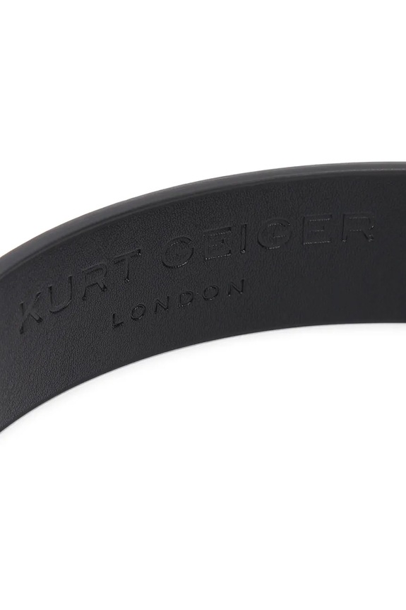 Kurt Geiger London pasek skórzany Shoreditch czarny 5412400109