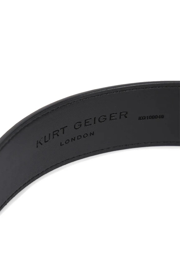 Kurt Geiger London pasek skórzany Shoreditch czarny 5410900309