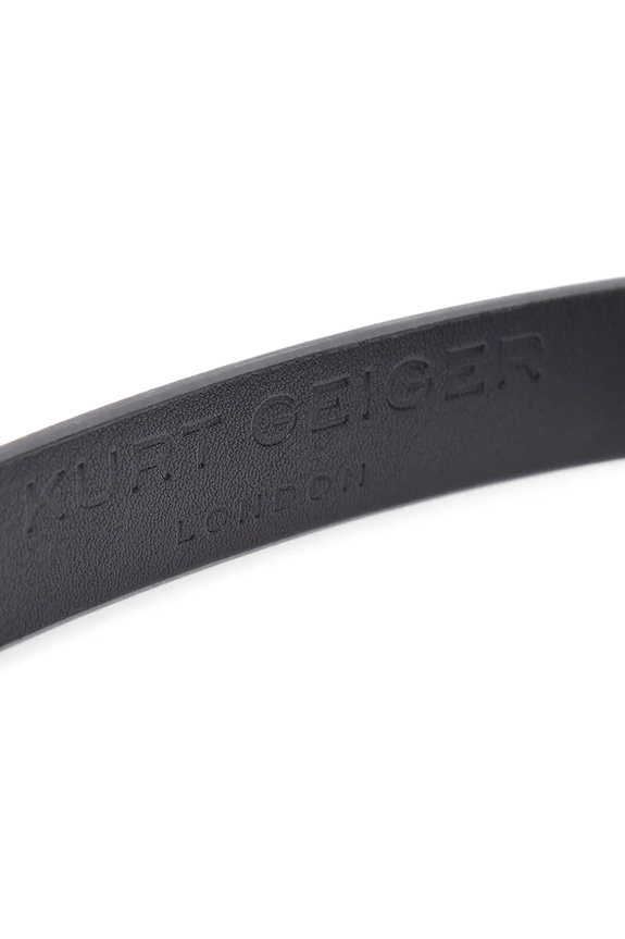 Kurt Geiger London pasek skórzany Mayfair czarny 5257600109