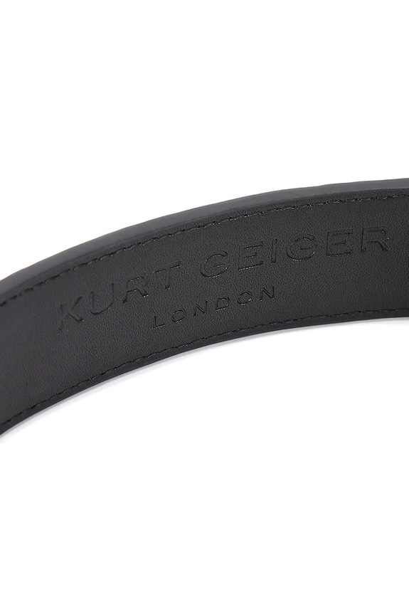 Kožený pásek Kurt Geiger London Kensington černá 5256109109