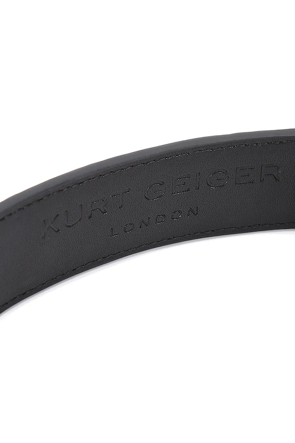 Kožený pásek Kurt Geiger London Kensington černá 5256109109