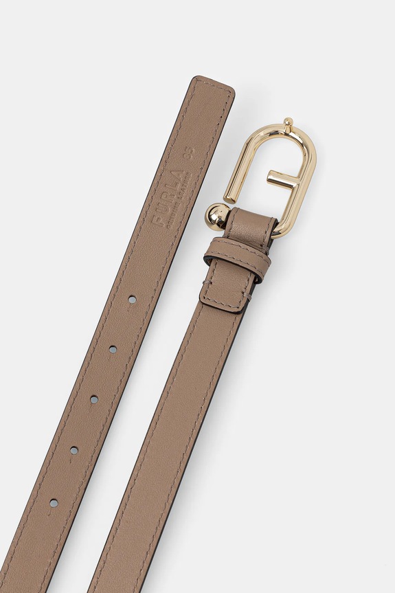 Kožni remen Furla WC00089.BX2045.1257S bež SS26