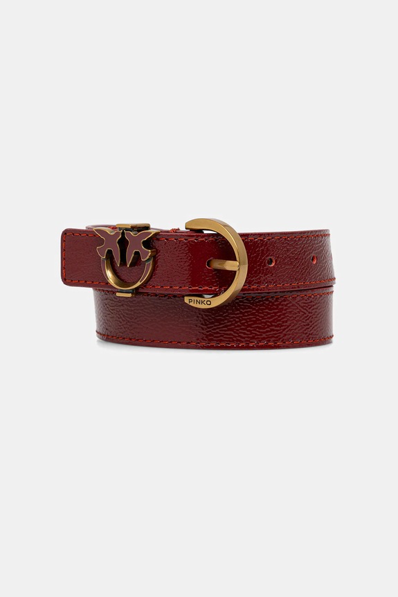 Pinko curea de piele burgundia 102820.A2X6