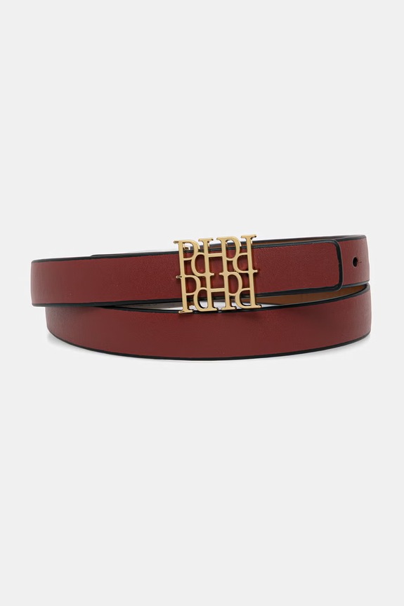 Pedro del Hierro pasek damski skórzany czerwony 4693079