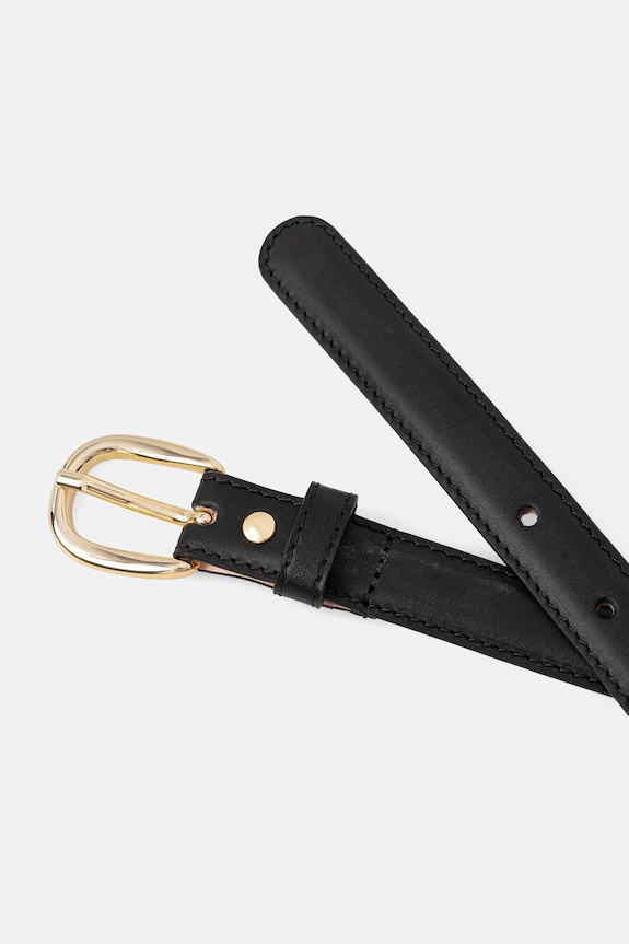 A.P.C. cintura in pelle CEINTURE ROSETTE PXBHZ.F65101 nero SS26
