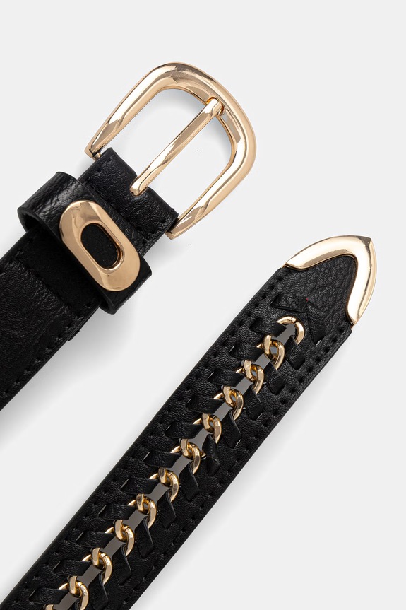 Ζώνη Morgan 3CHOUNI μαύρο SS26