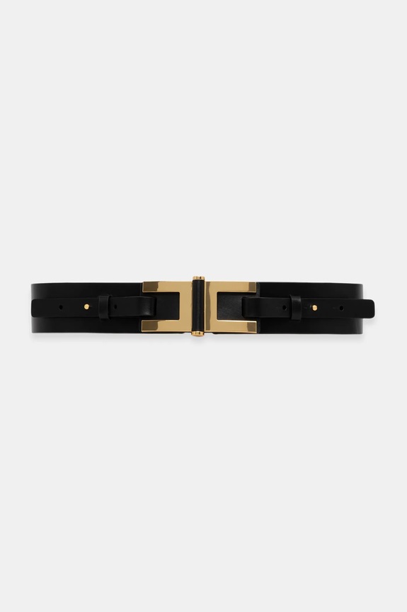 Elisabetta Franchi curea piele negru CT50S61E2